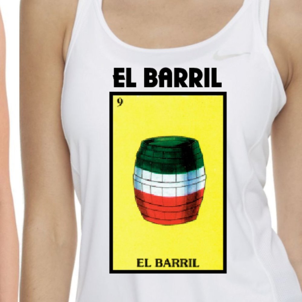 El Barril Tank Top Mexican Bingo